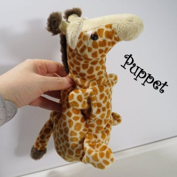 Giraffe PUPPET by wildlife artist stuffed animal plush Golf Club Toppers - Picture 1 of 11